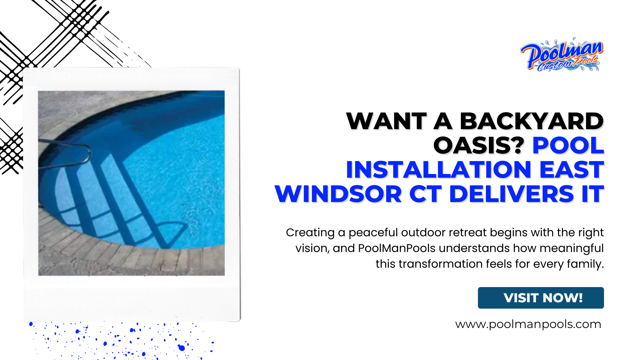 Pool Installation East Windsor – Want a Backyard Oasis?